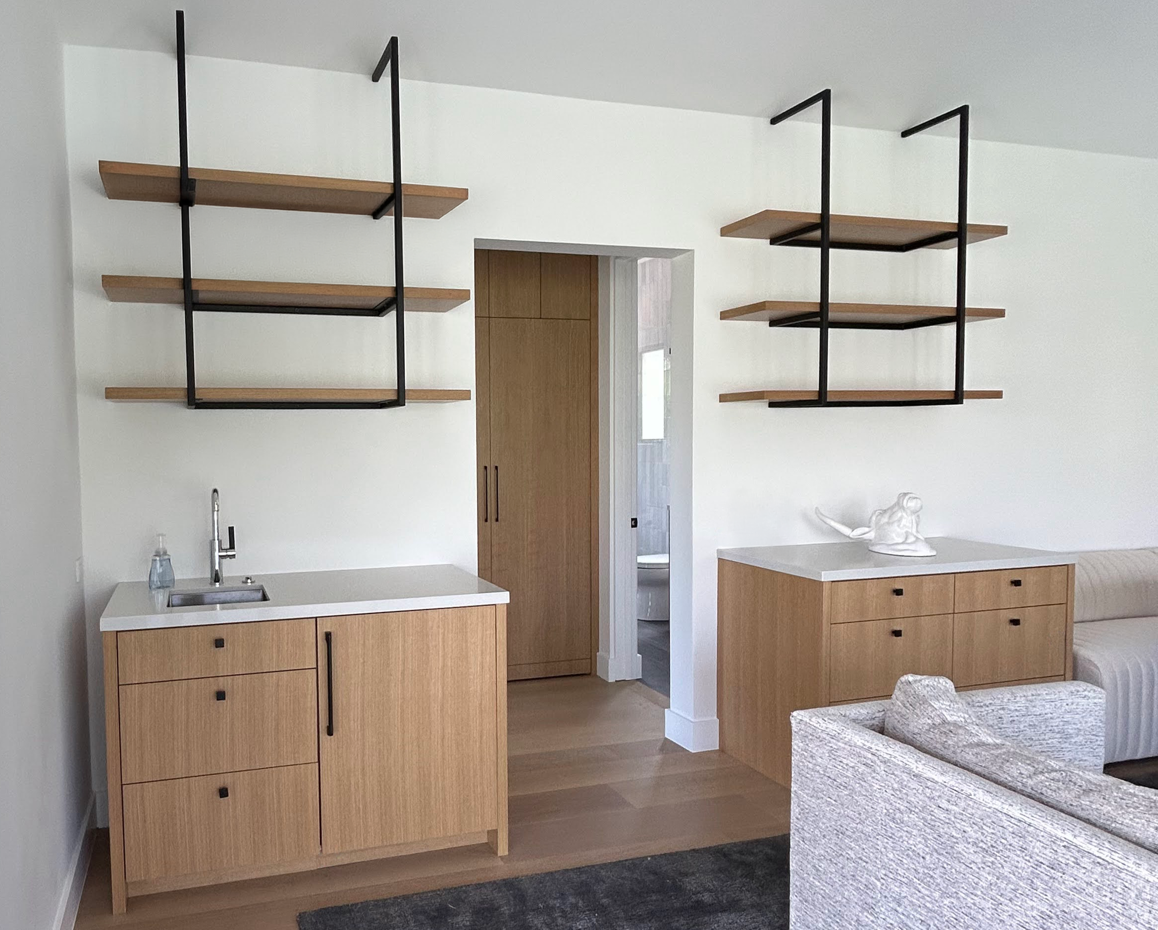 Custom wet bar cabinetry by Westgate Woodworks