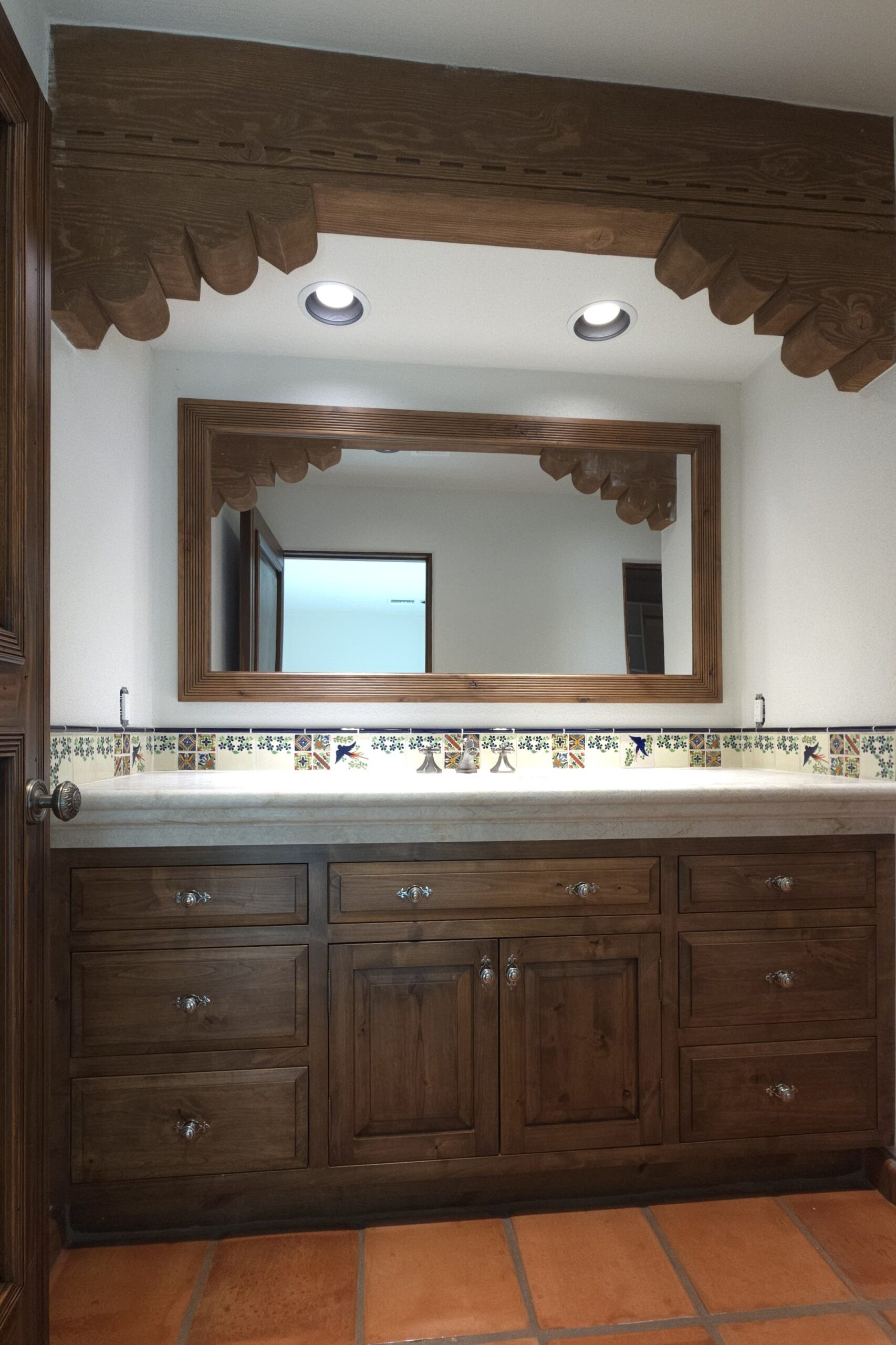 Rustic bath cabinetry — Westgate Woodworks